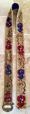 Rare Antique 19th Century Tapestry Small Dot Doorbell, Bronze Zipper