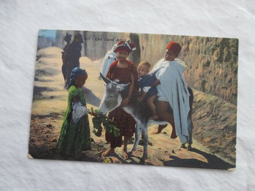 Cpa tunisie enfants ane - cpa,