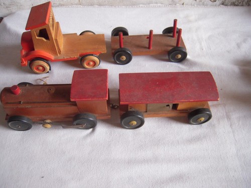Lot jouets bois - 4,