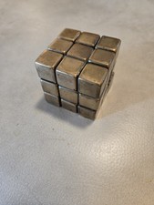 Brass RUBIKS CUBE 2 inch x 2 inch x 2 inch