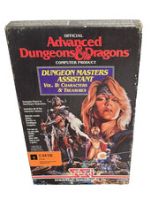 COMMODORE C-64/128 D&D Game "MASTERS ASSISTANT CHARACTERS & TREASURES" Rare