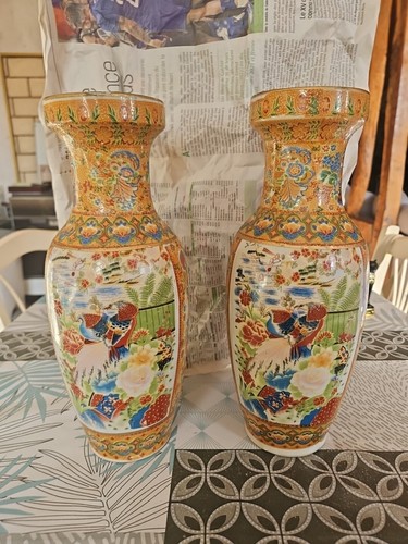 Vase fleurs chinois - vase, à