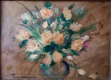 tableau huile signé Michel Georges Michel Peintre Montparnass Picasso Modigliani