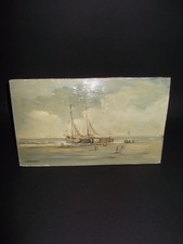 tableau ancien huile marine