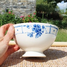 Lunch bowl / family counter / blue flowers model