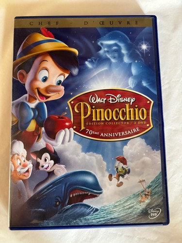 Pinocchio dvd disney - dvd, 2