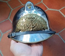 Casque Pompiers Marine Firemen Modèle 1933 French Navy Fabrication post WW2 WWII
