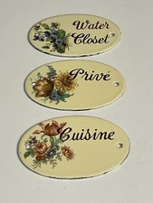 Lots de 3 plaques de porte