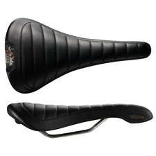 Selle Italia Flite Bonnie Heritage Saddle - Titanium Rails, Full-Grain Leather,