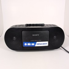 Sony CFD-S50 Portable CD Cassette Radio Boombox Stereo Tested Working
