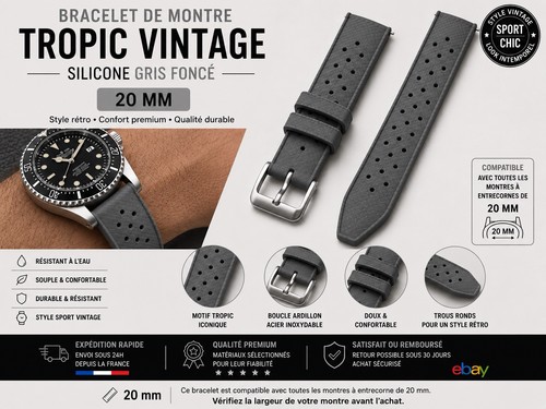 Bracelet montre silicone - de,