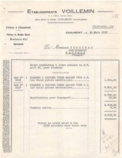1933 CHAUMONT FACTORIES SOLID FURNITURE FACTORY ART CARPENTRY ETS VOILL