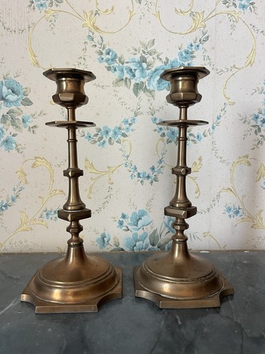 Paire flambeaux bougeoirs - paire,
