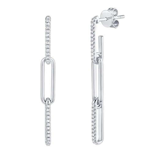 Diamant trombone boucles 14k - trombone,