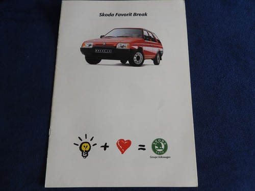 Catalogue skoda favorit break - catalogue,