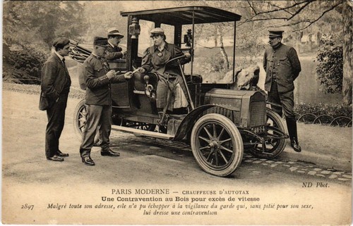 Cpa paris chauffeuse autotax - cpa,