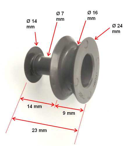 Roulette panier grise lave - roulette,