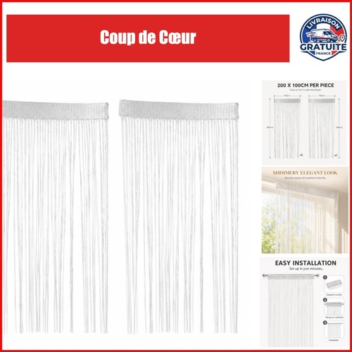 Lot rideaux de porte - de,