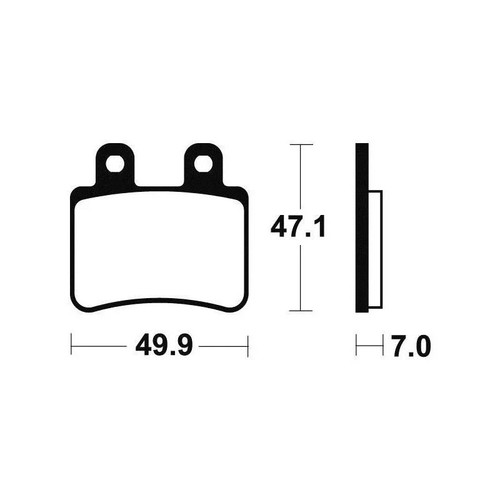 Plaquettes frein tecnium me273 - frein,