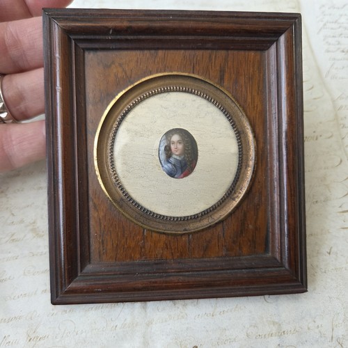 Miniature email peint ancien - miniature,