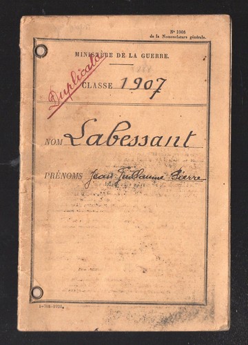 Agen livret militaire - , classe