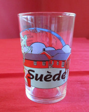 Verre à moutarde- Eutope- Suède- Collection Union Européenne- en bon état