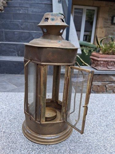 Lanterne main en cuivre - lanterne,