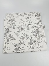 IKEA Alvine Kvist Pillow Sham Set Standard Gray White Floral Toile Button Close