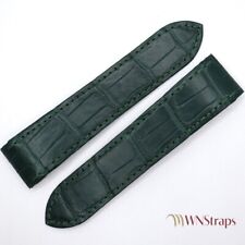 Bracelet En Alligator Mat Vert Pour Cartier Santos 100XL Taille 23/21