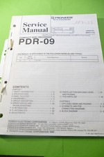 Manuel De Service Pour PIONEER PDR-09, ORIGINAL