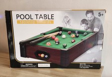 Pool Table Tabletop Billards Game size 20 x 12 x 4 inches Ages 5+ New Open Box