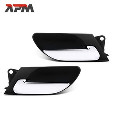 2x Porte Intérieur Avant Chrome pour BMW 3er E46 3er Coupé 318 Ci Berline
