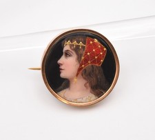 Broche vintage en or 9 carats