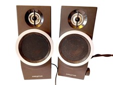 2 enceintes CREATIVE vintage circa 2000 musique music son sound