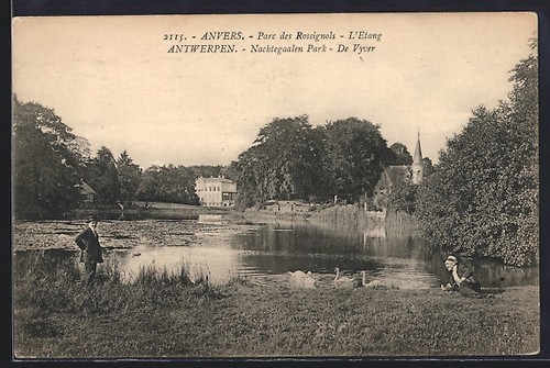 Cpa anvers parc - anvers,,