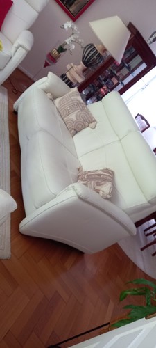 Salon cuir blanc - , cambrai