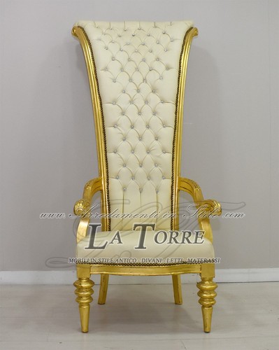 Fauteuil trône louis - trône, xv