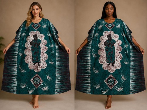 Boubou femme batik wax - batik, bassam