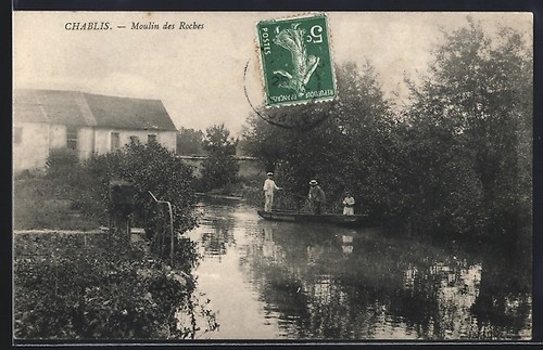 Cpa chablis moulin des robes - chablis,,
