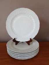6 ASSIETTES PLATES BLANCHES
