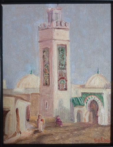 Tableau ancien huile peinture - huile,