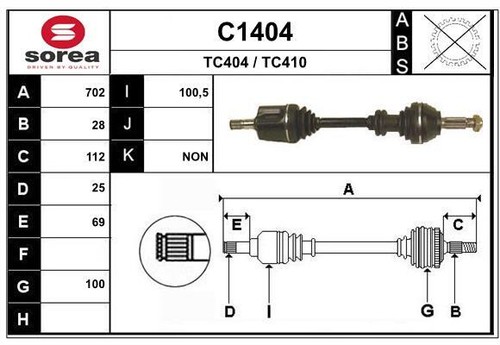 Arbre transmission snra - de,