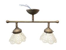 Applique Lampe Plafonnier Laiton Maison Meubles 2 Lumières En Série Avec Poterie