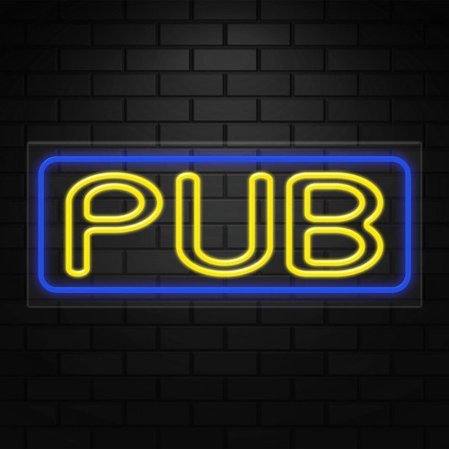 Pub sign for window - pub,