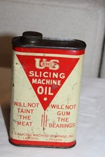 U S Berkel Slicing Machine Oil EUC 1 pint about 1/3 full "Will Not Taint Meat"