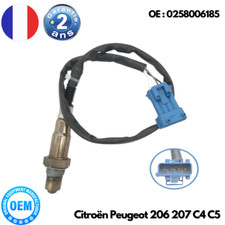 Sonde Lambda Capteur d'Oxygène pour Citroën Peugeot 206 207 C4 C5 OEM 0258006185