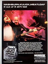 Custom Kiss related BOB KULICK MEATLOAF WASHBURN CUSTOM PROMO POSTER 24X32