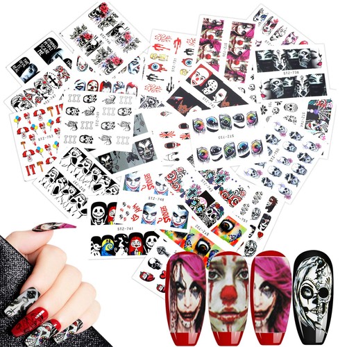 Feuilles halloween nail art - feuilles,
