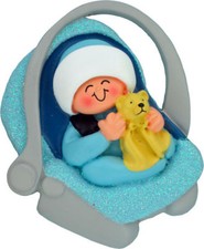  Baby Boy Ornament in Carrier