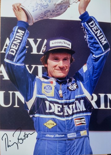 Photo signée thierry boutsen - thierry,